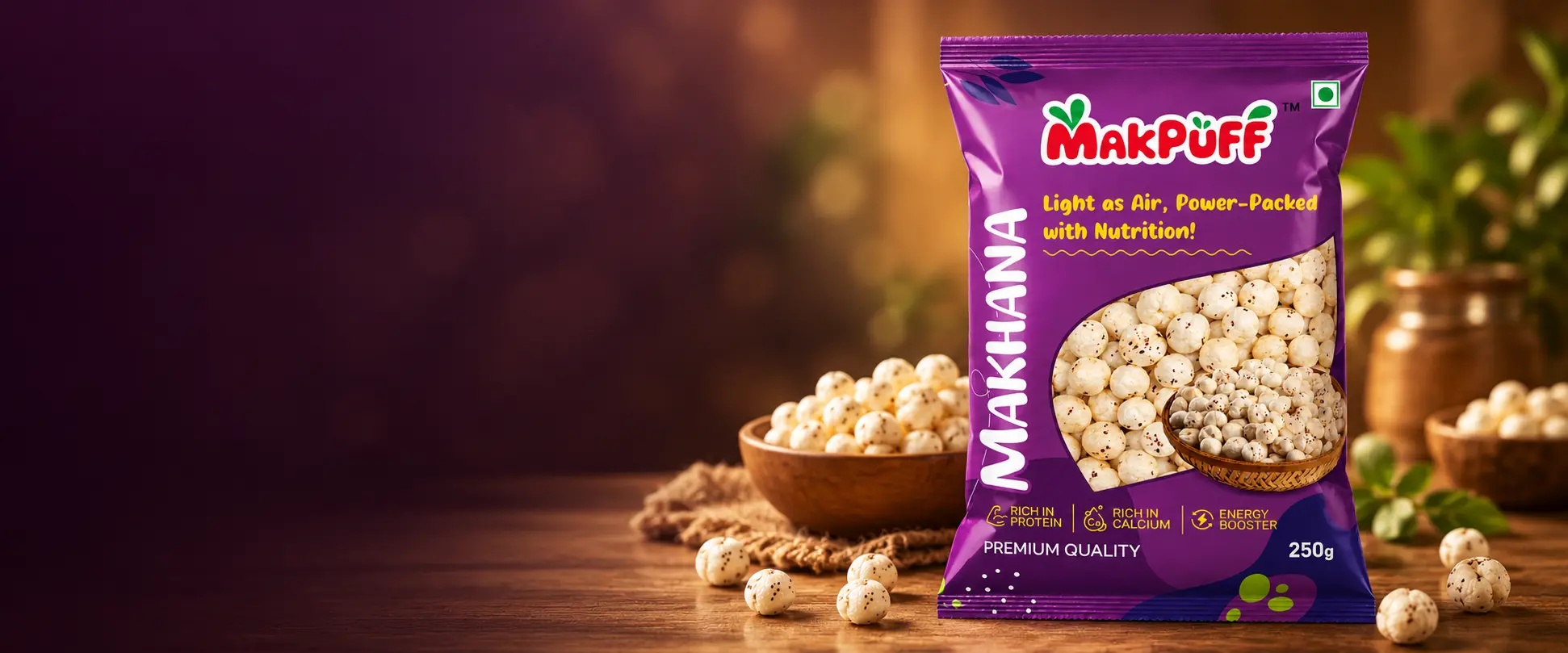 MakPuff Makhana - Light as Air, Power-Packed with Nutrition