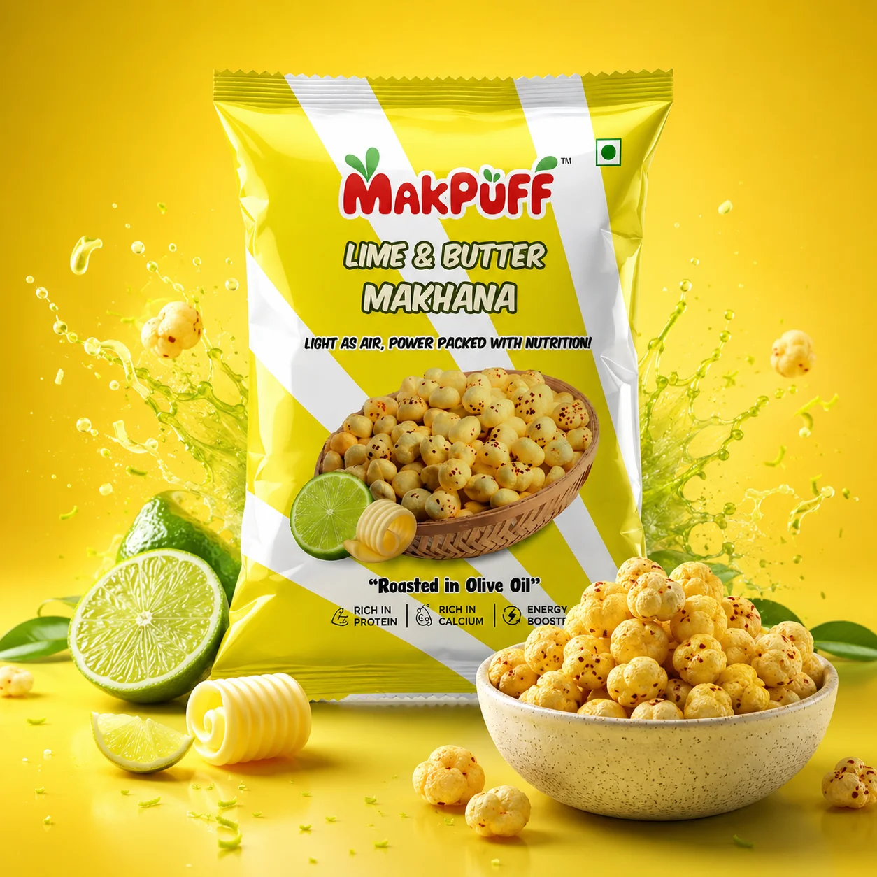 MakPuff Lime & Butter Makhana