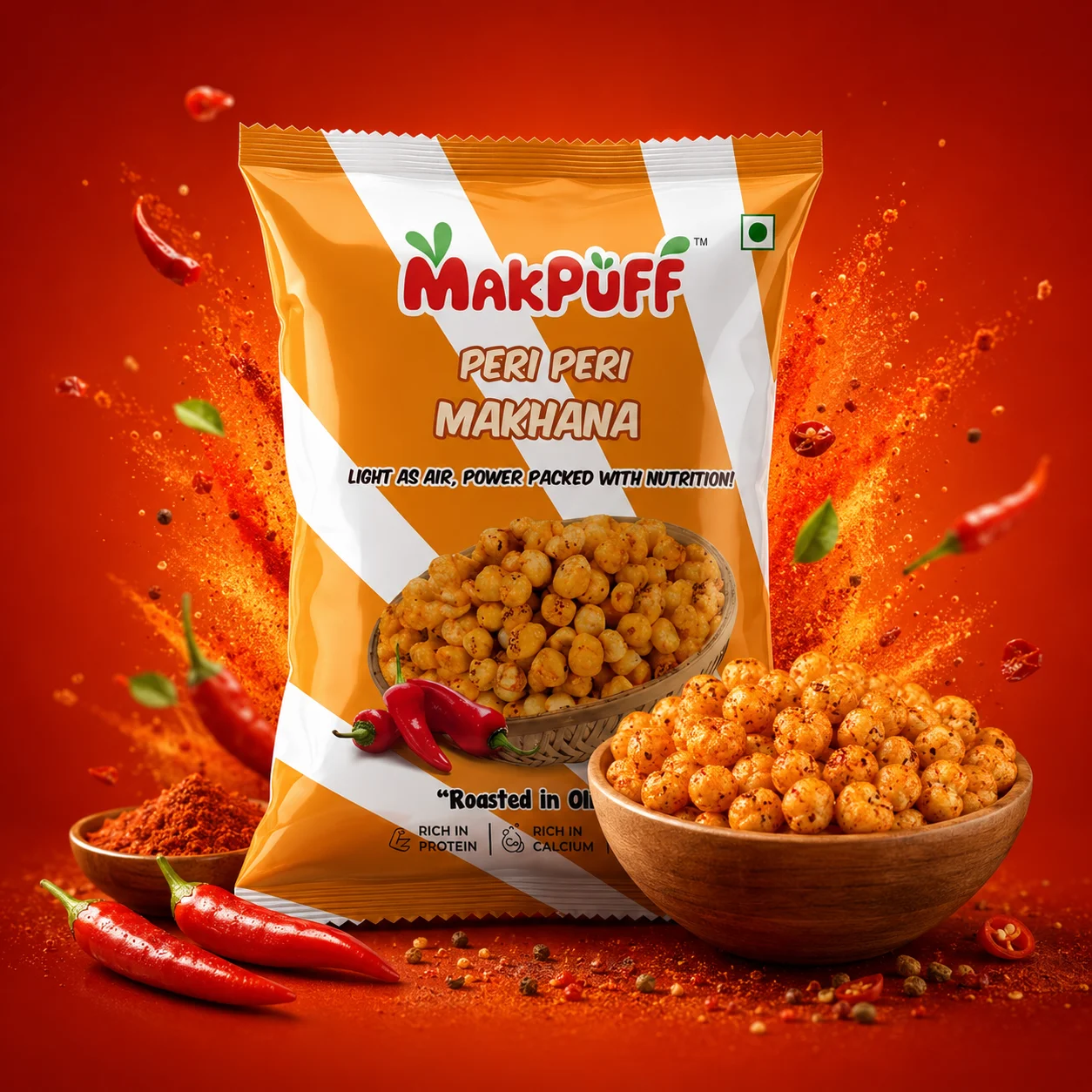 MakPuff Peri Peri Makhana