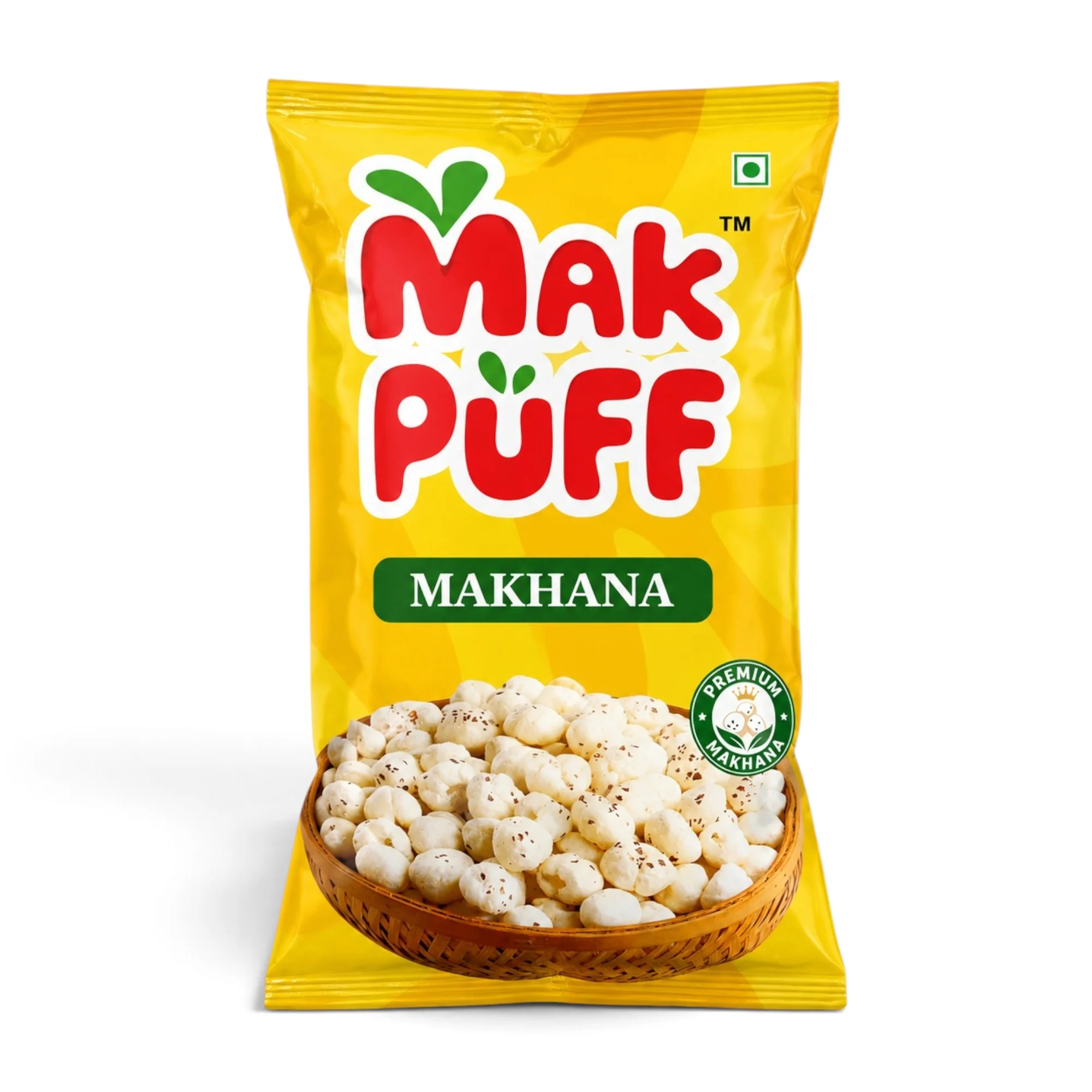MakPuff Raw Makhana premium roasted fox nuts 100g