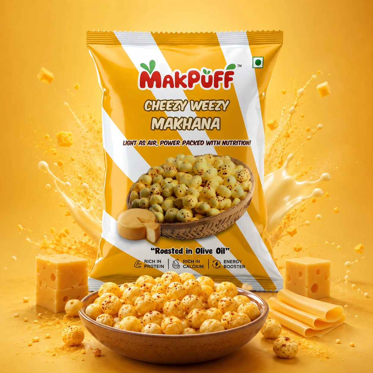 MakPuff Cheezy Weezy Makhana