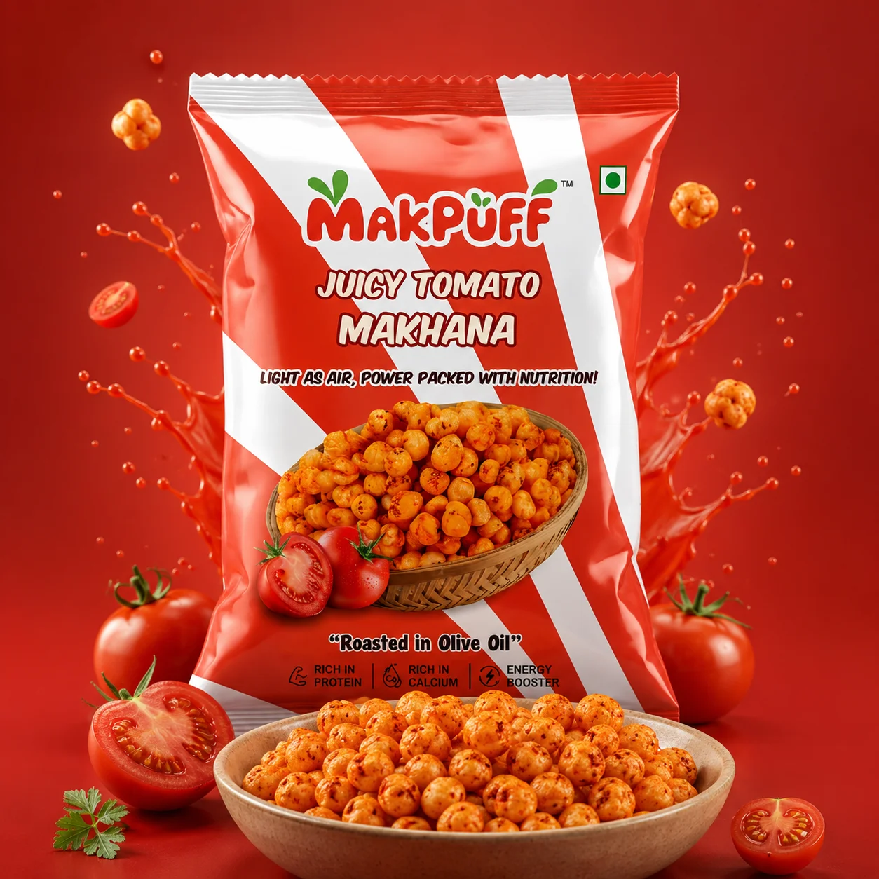MakPuff Juicy Tomato Makhana
